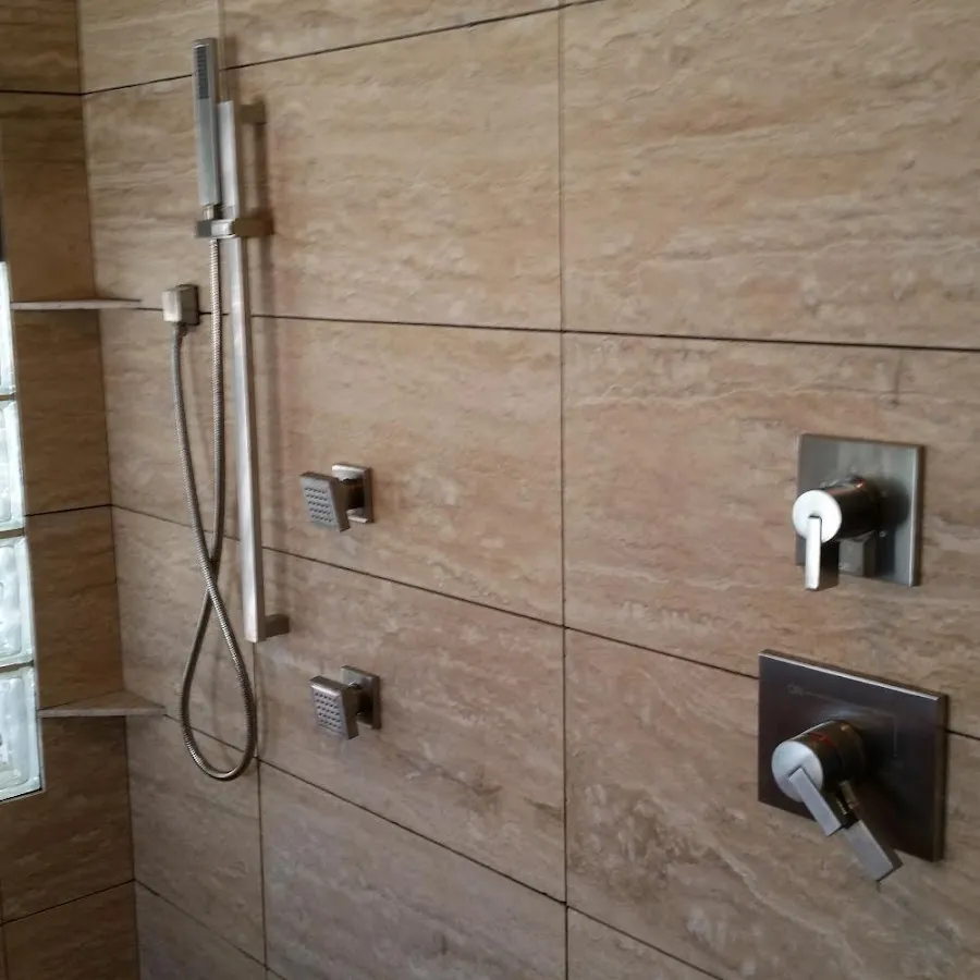 Shower fixture installation for Water Heater Replacement in Lockwood